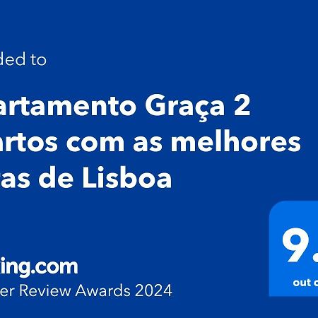 Apartamento Graca 2 Quartos Com As Melhores Vistas De Lisboa 아파트 외부 사진